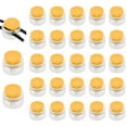 thumbnail image 1 of Uxcell 25 Pcs Bloqueo de Cuerda de Plástico de Primavera, Deslizadores de Doble Orificio Clip Final Detenedor Redondo, Transparente + Amarillo, 1 of 7