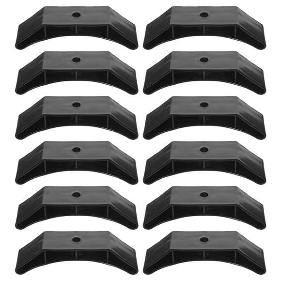 ETHZZLE 12PCS Weight Rack Black PP Universal Fit for Home Gym and Commercial Gym Use