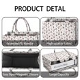thumbnail image 4 of Large Capacity Tote Bag,White Christmas Santa Pattern Handbag Fashion Luxury Tote Bag,15.7"x13"x 5.1" Inches,Laptop Compatible, 4 of 6
