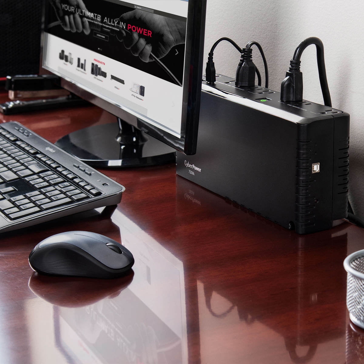 CyberPower SL700U Standby UPS System, 700VA/370W, 8 Outlets, Slim Profile