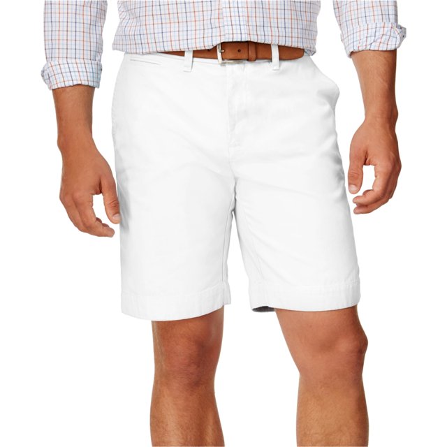 Tommy Hilfiger Mens Classic Casual Chino Shorts, Blanco, 38 Tommy Hilfiger chino