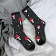 thumbnail image 5 of Pofeuu Amanita Mushroom Print Crew Socks, Adult Running Hiking Socks for Youth and Adult, 5 of 6