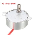 thumbnail image 5 of Synchronous Motor AC12V 2.5-3RPM 50-60Hz CCW/CW 4W Reduction Gear Motor, 5 of 5