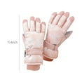 thumbnail image 3 of Winter Essential,Warm Cotton Gloves for Women & Men Waterproof Motorcycle Gloves with Thick Insulation,Windproof Snow-Proof for Skiing,Riding,Cycling,Pink Leather Palm,Adjustable Cuff, 2PCS Pink, 3 of 9