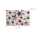 thumbnail image 3 of Mantel individual de poliéster resistente al calor con diseño de estrella del 4 de julio, con temática de bandera patriótica estadounidense, ideal para cocina y comedor., 3 of 5