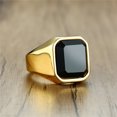thumbnail image 1 of New 2023 Metal Glossy Rings for Men Geometric Width Signet Square Finger Punk Style Fashion Ring Jewelry Accessories Whole Sale, 1 of 5