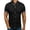 Black, variant on SwiftWear Men Polyester Short Sleeve Turndown collar Plaid Tshirts Shirts For Men Navy M