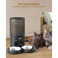 thumbnail image 2 of Automatic Cat Feeder for 2 Cats - 6L Dual Bowl Dispenser with Voice Recorder & Programmable Timer, 2 of 6