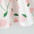 thumbnail image 5 of Fesfesfes Toddler Kids Dress Baby Girl Summer Bow Print Suspender Dress With Hat, 5 of 9