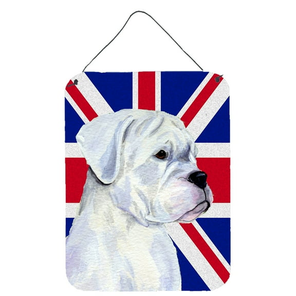 Boxer with English Union Jack British Flag Wall or Door Hanging Prints