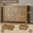 thumbnail image 2 of 7-Drawer Dresser, Modern Wooden Storage Chest of Drawers, Dresser TV Stand, Wood Drawer Organizer with Metal Handles for Bedroom, Living Room, Hallway, 2 of 7