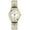 Women's style 1, variant on men's Ultra Thin Easy Reader Watch with Elastic Strap Golden/Silver Tone Stretch Band Watches