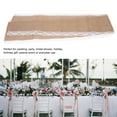 thumbnail image 1 of Jute Table Runner, Jute Cloth Material Soft And Durable Table Runner, With Delicate Lace Edge For Dinner Table For Wedding, 1 of 8