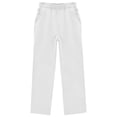 thumbnail image 4 of Qopobobo Dress Pants For Girls Dance Pants Girls Girls Cargo Pants Kids Drawstring Waist Casual Jogger Pants with Pockets White,7-8 Years, 4 of 4