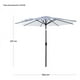 thumbnail image 4 of Sombrilla Playa Grande Exterior 2.70m Patio 45° Inclinacion Rayada Azul, 4 of 5
