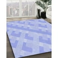 thumbnail image 3 of Ahgly Company Machine Washable Indoor Rectangle Transitional Sky Blue Area Rugs, 8' x 10', 3 of 7