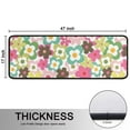 thumbnail image 5 of Kitchen Rugs Sets Of 2,Pioneer Flower Floral Print Pattern Anti Fatigue Kitchen Mat Rugs Non Slip Washable,Decorative Kitchen Floor Mats for Kitchen,Sink,Laundry,17"x47"+17"x47", 5 of 5