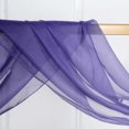 thumbnail image 6 of Efavormart 18Ft Purple Sheer Organza Curtain Panels, Window Scarf Valance Wedding Arch Draping Fabric for Top Table Event Party Home Decor Stair Bow Backdrop Curtain Decoration, 6 of 11