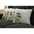 thumbnail image 2 of Ambesonne Green Throw Pillow Cover 4 Pack, Flowers Leaves Dragonfly, 16", Pale Green Dark Green, 2 of 6