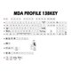 thumbnail image 2 of 138 Keys MDA PBT Keycaps for Mechanical Keyboard Dye Subbed Star Moon Myth Theme White Color MDA Ke, 2 of 5