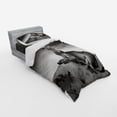 thumbnail image 2 of Ambesonne Black and White Bedding Set 3 Pcs, Wild Lioness, Twin XL,, 2 of 2