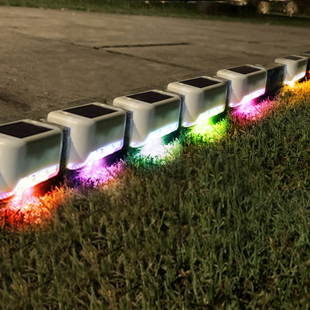 Solar Deck Lights, Outdoor Decor Solar Fence Lights IP65 Waterproof