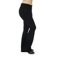 thumbnail image 3 of MOPAS Women Fold-Over High Waisted Flared Bottom Bootcut Basic Workout Pants, 3 of 4