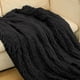 thumbnail image 5 of Manta decorativa suave de terciopelo franela, ligera y acogedora para sofá o cama, ideal para todas las estaciones, 130 x 160 cm, 1 unidad, color negro Rkxzt, 5 of 9