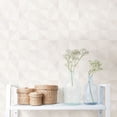 thumbnail image 2 of Eco Wallpaper Dabria Cream Geometric Wallpaper, 2 of 2