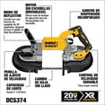 thumbnail image 2 of DEWALT 20V MAX* Portable Band Saw, Deep Cut, Tool Only (DCS374B), 2 of 5