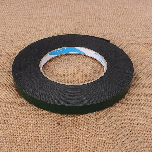 Cinta de espuma autoadhesiva de doble cara, resistente al agua y súper fuerte, color negro, 10 m