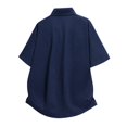 thumbnail image 4 of Timoontee 2 Piece Vacation Sets for Men Lightweight Loose Summer Casual Tracksuits Button Down Short Sleeve Collared Shirts with Drawstring Shorts Blue XXL, 4 of 6