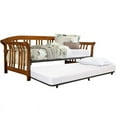 thumbnail image 2 of Hillsdale Furniture Dorchester Wood Mission-Style Twin Daybed with Trundle, Walnut, 2 of 12