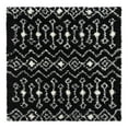 thumbnail image 2 of Unique Loom Moroccan Trellis Shag Collection Area Rug - Meknes (5' 3" Square Black and White), 2 of 6