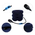 thumbnail image 2 of 3-Layer Flocked Inflatable Cervical Neck Traction Device - Thickened PVC Inner Liner Home Use Neck Support Pillow Available in Dark Blue, Purple, Rose Red & Coffee, 2 of 6