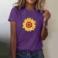 thumbnail image 1 of Shorts pour Femmes, Blouses pour Femmes, Mode Féminine Imprimé Manches Courtes Blouse Drôle Col Rond T-Shirt Tops, 1 of 5