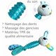 thumbnail image 2 of 3 piezas de juguetes chirriantes para perros, TPR duradero y juguete masticable de felpa para perros pequeños y medianos, 2 of 5