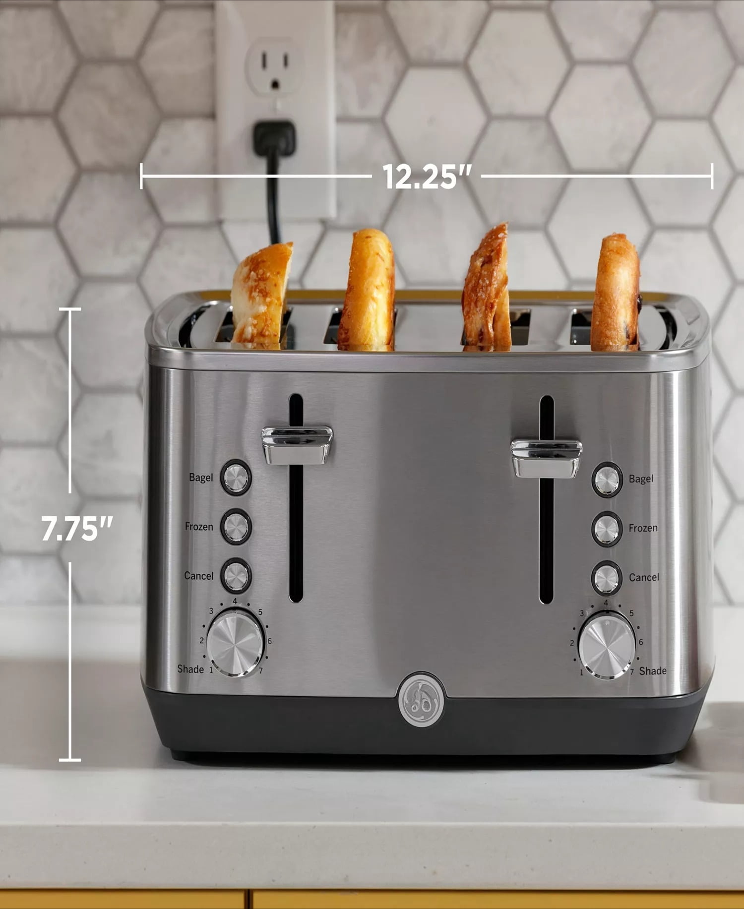 4 - slice toaster with separate controls and extra - wide slots
