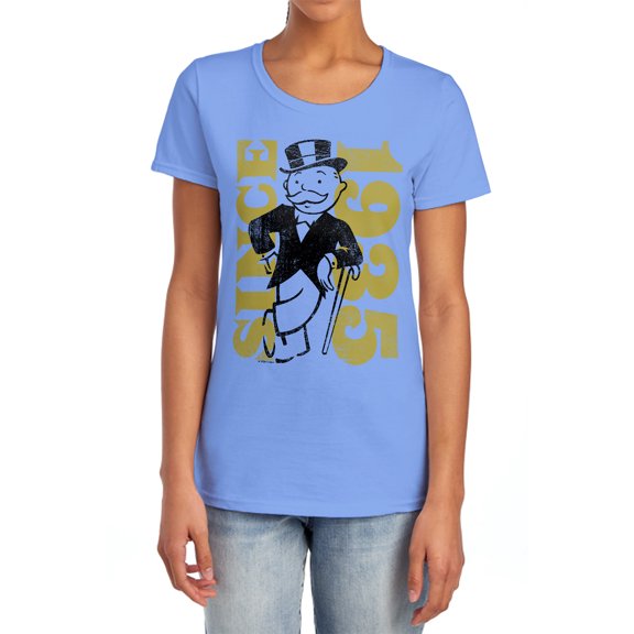 Monopoly Since 1935 Women's T Shirt, Carolina Blue, Small