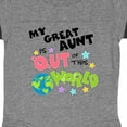 thumbnail image 3 of Inktastic My Great Aunt is out of This World Boys or Girls Baby Bodysuit, 3 of 4