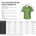 thumbnail image 5 of Yiaed Cows With Calfs Green Print Hawaiian Shirt for Men Short Sleeve Button Down Shirts Beach Shirts for Men,3X-Large, 5 of 7