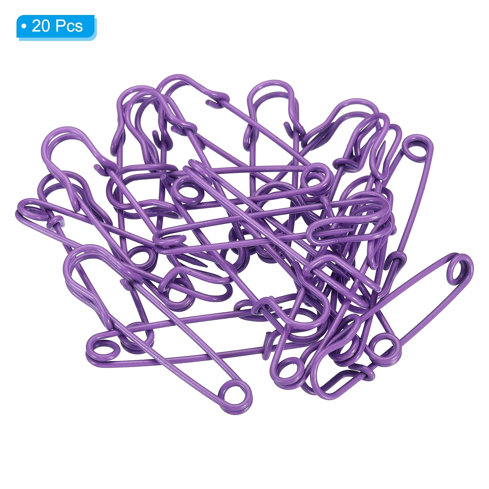 Unique Bargains Durable and Versatile Safety Pins Sewing Pins Purple 2.48 Inch