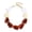 NK_10829_Brown_Mix, variant on Bold Chunky Resin Statement Necklace for Women, Irregular Bead Collar Necklace, Vintage Chunky Jewelry for Party, Holiday & Gift (NK_10829_Orange)