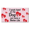 thumbnail image 2 of ThisWear Dog Lover Gifts for Men I Work Hard So My Dog Can Have A Better Life Heart 2 Pack Outdoor Doormats Heart, 2 of 4