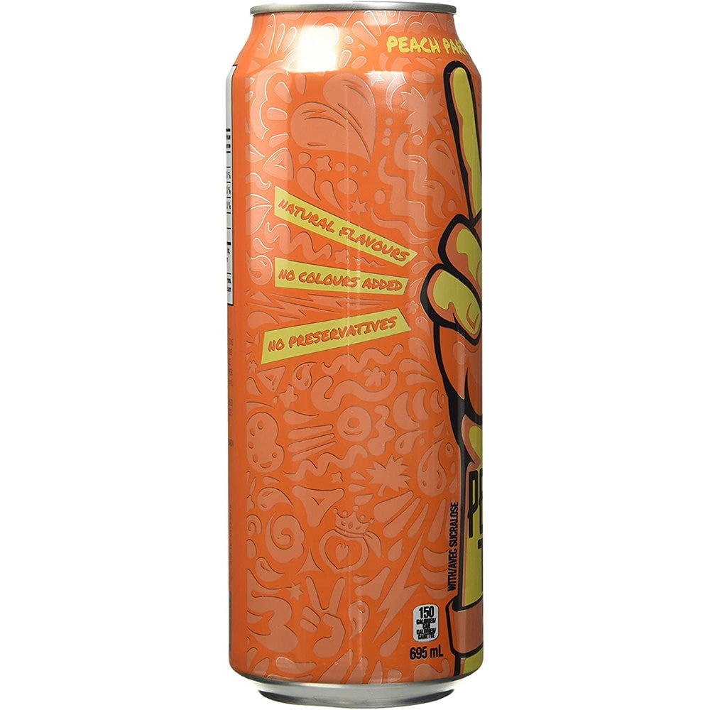 Peace Tea Peach Party 695mL Cans, 12 Pack