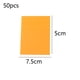 thumbnail image 2 of 200 hojas de notas adhesivas transparentes, anotaciones claras de 75 x 50 mm, bloc de notas translúcido resistente al agua, color naranja, 2 of 5
