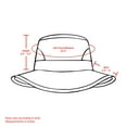thumbnail image 4 of Empire Cove Womens Wide Brim Straw Hat Floppy Sun Hat Panama Fedora Feather Ivory, 4 of 6