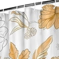 thumbnail image 3 of Pioneer Flower Floral Print Pattern Shower Curtain 36"x72" ,Bathroom Decorative Shower Curtains Set with 12 Hooks,Modern Waterproof Washable Shower Curtain, 3 of 6