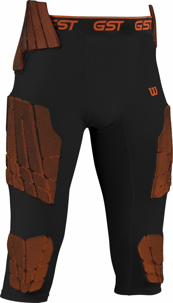 Wilson Adult GST Football 7 Pad Girdle Compression Shorts Sz L LAR 3/4 Pants NEW 