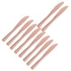 thumbnail image 3 of Kit de cubiertos desechables Suministros de decoración Utensilios resistentes Vajilla para cumpleaños Compromiso 10x Cubiertos de oro viejo, 3 of 9